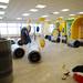 A football oriented indoor play area awaiting a soft floor on the eighth  floor.  Melanie Maxwell I AnnArbor.com